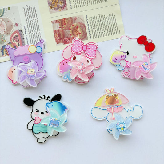 Sanrio Rotating Acrylic Charm