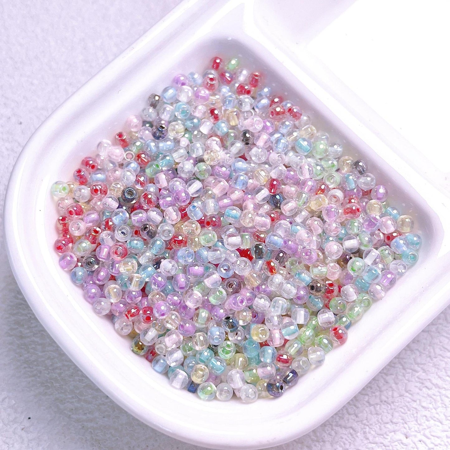 4MM Colorful Glass Rice Beads