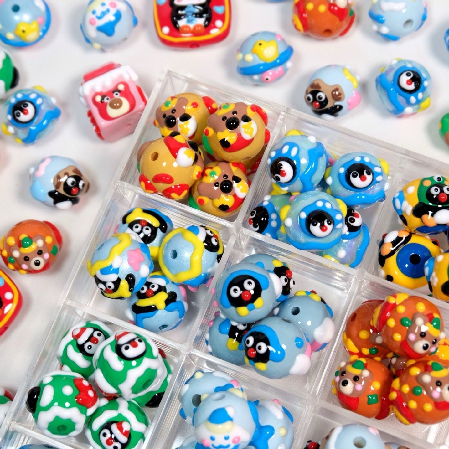 Cute Cartoon Hand-Painted Beads