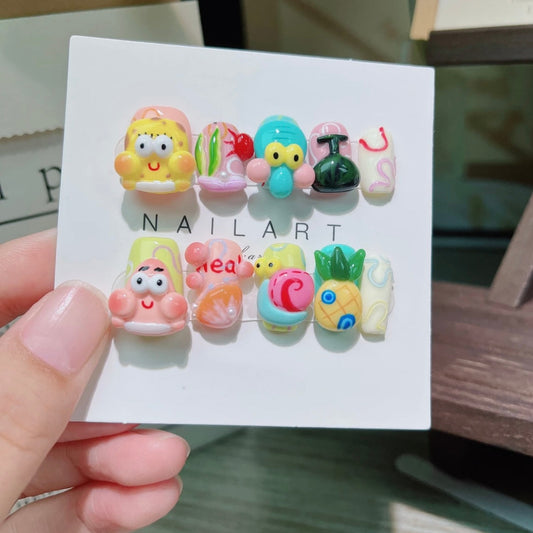 Spongebob Handmade Nails