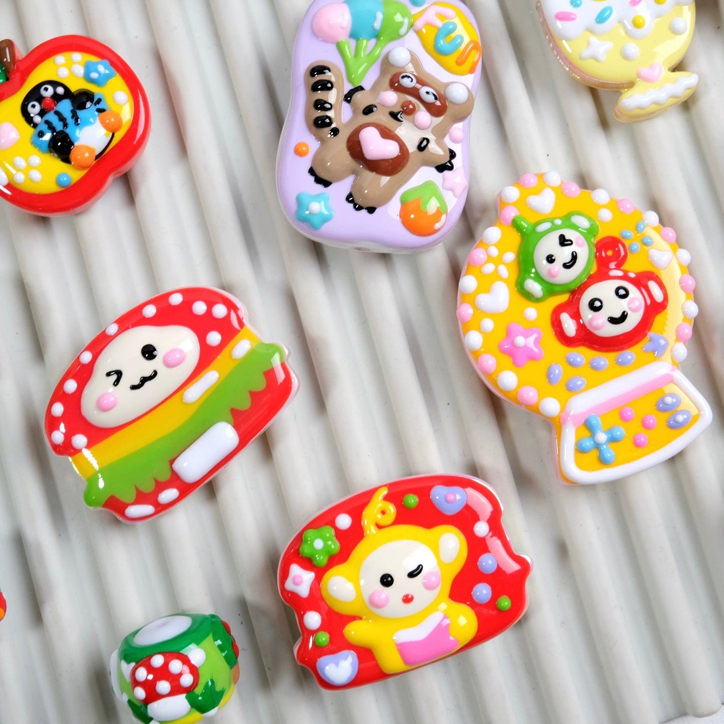 Cute Cartoon Hand-Painted Beads