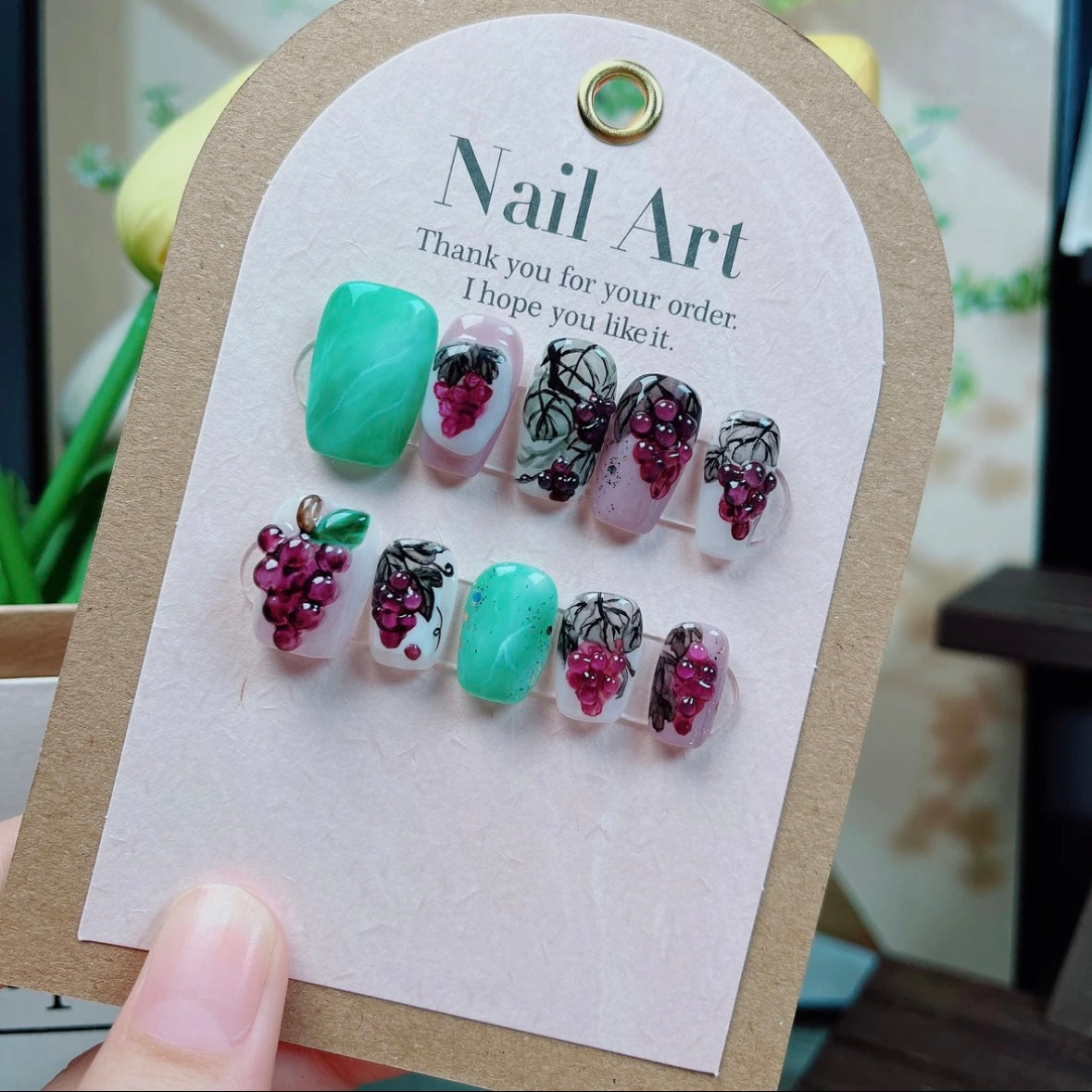 Grape Handmade Nail