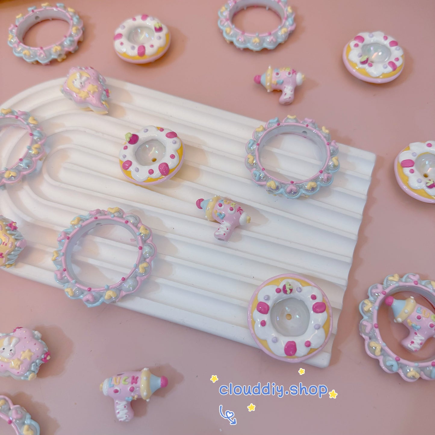 Macaron Shaped Beads