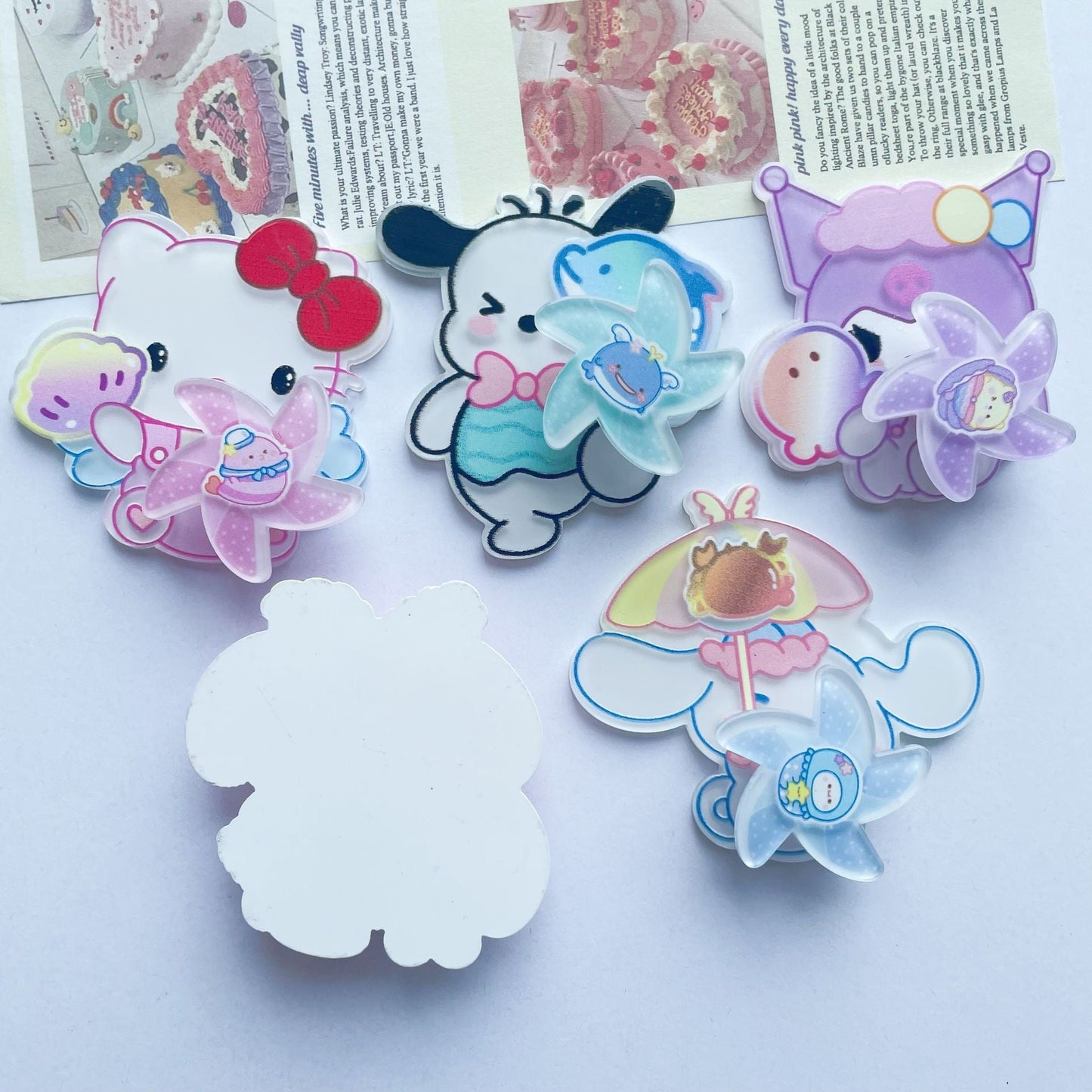 Sanrio Rotating Acrylic Charm