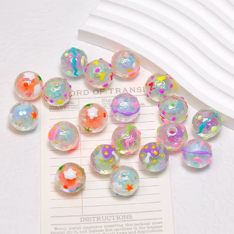 Cute Hand-Painted Beads