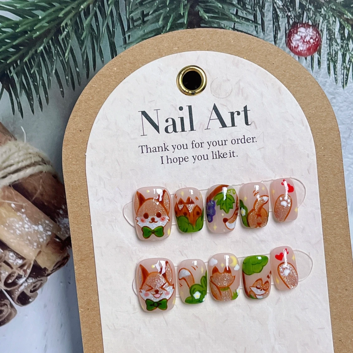 Fox Nail Art