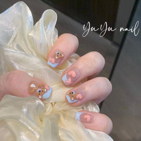 Bear Nail Art