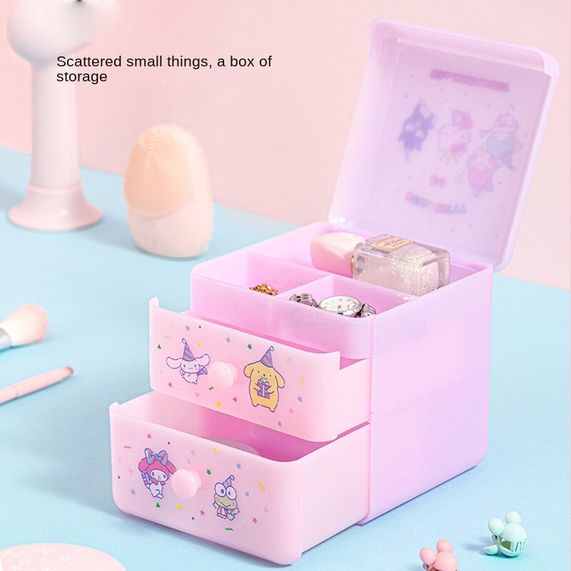 Sanrio Desktop Lift the Lid Drawer Storage Box